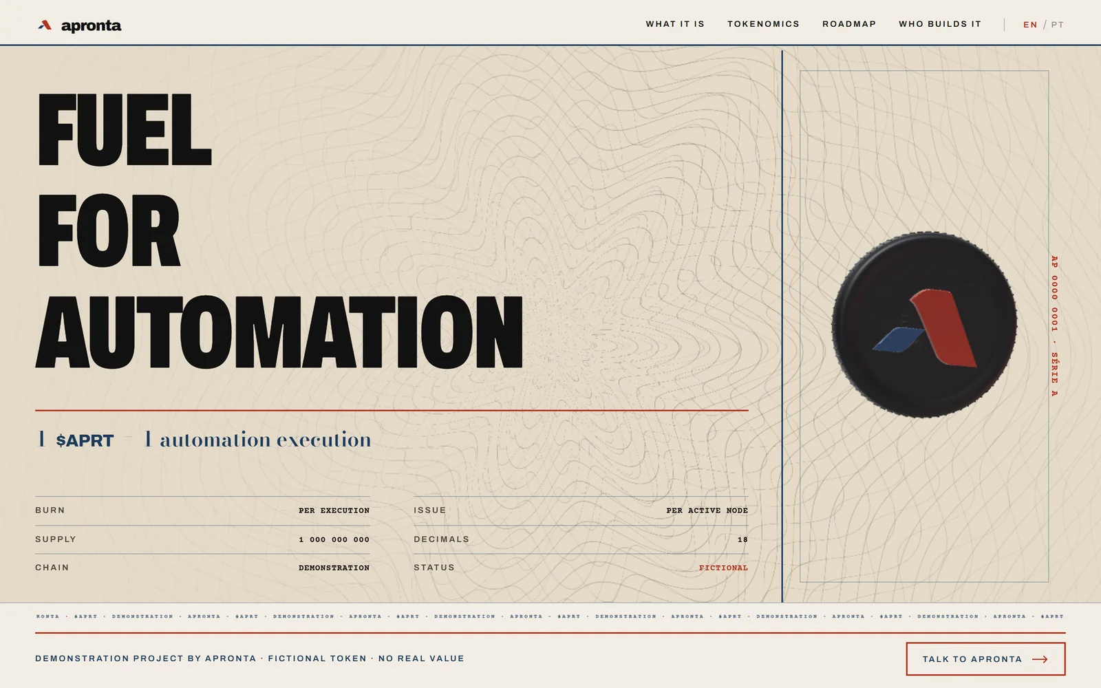 $APRT Web3 Token — home page